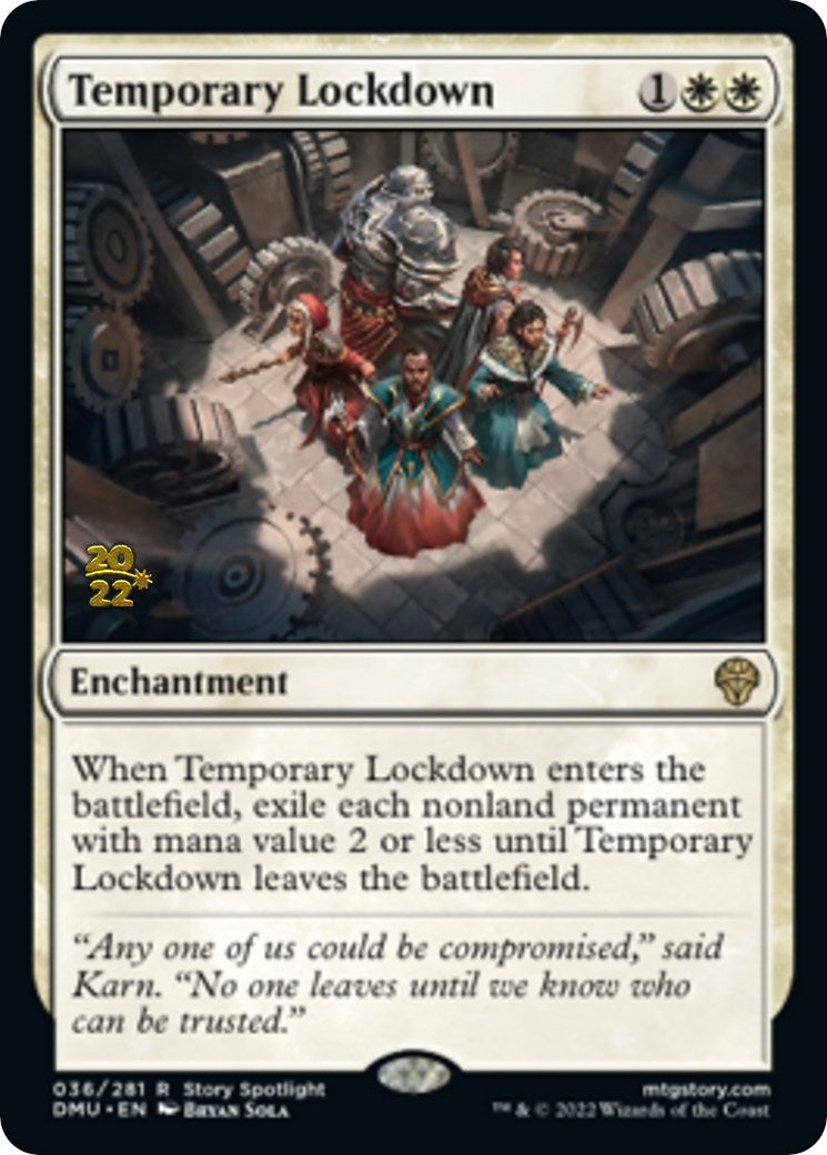 Temporary Lockdown [Dominaria United Prerelease Promos] | Pegasus Games WI