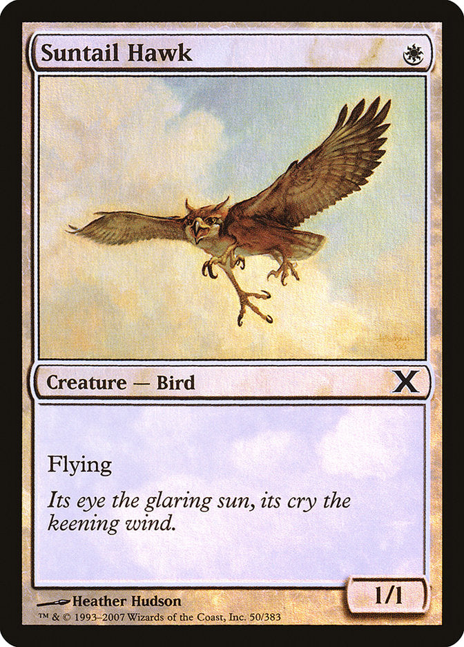 Suntail Hawk (Premium Foil) [Tenth Edition] | Pegasus Games WI