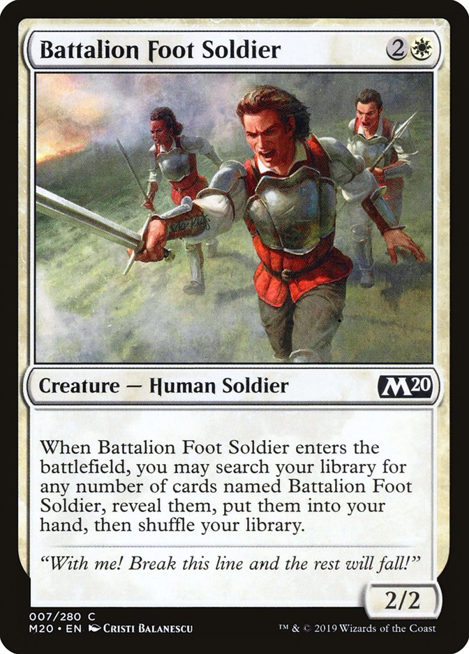 Battalion Foot Soldier [Core Set 2020] | Pegasus Games WI