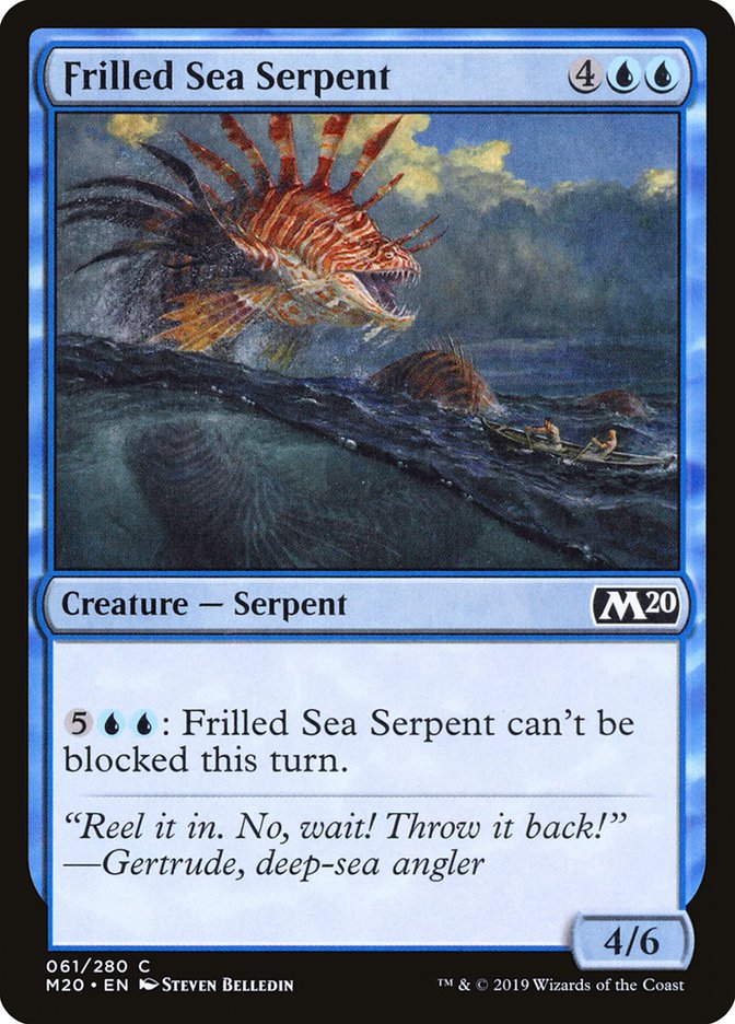 Frilled Sea Serpent [Core Set 2020] | Pegasus Games WI