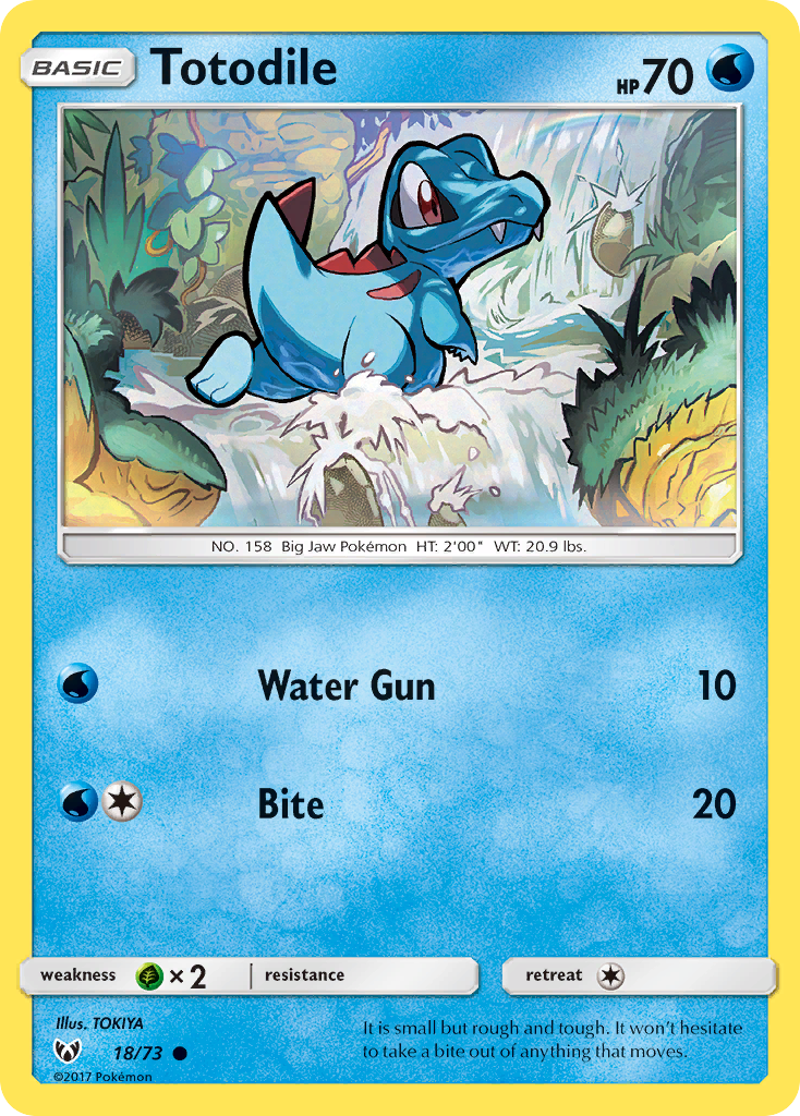 Totodile (18/73) [Sun & Moon: Shining Legends] | Pegasus Games WI