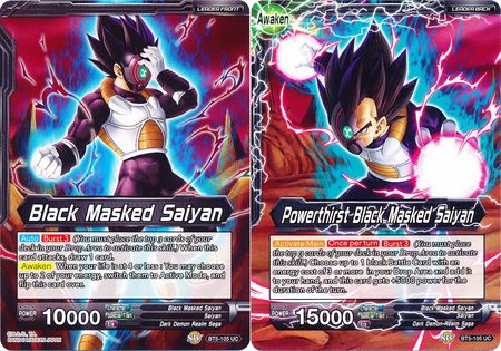 Black Masked Saiyan // Powerthirst Black Masked Saiyan (Giant Card) (BT5-105) [Oversized Cards] | Pegasus Games WI