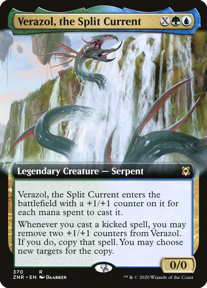 Verazol, the Split Current (Extended Art) [Zendikar Rising] | Pegasus Games WI