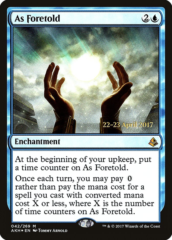 As Foretold [Amonkhet Prerelease Promos] | Pegasus Games WI