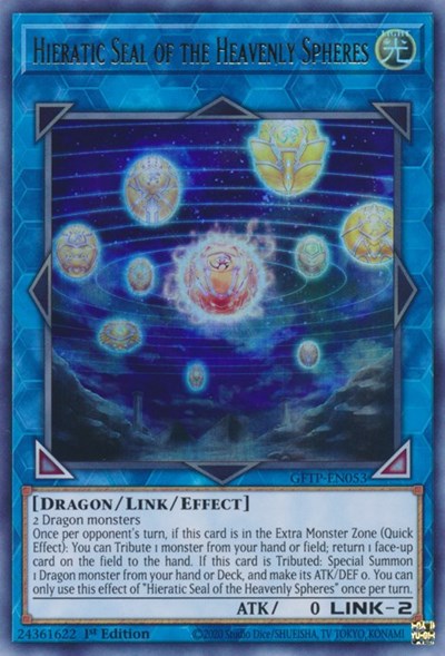 Hieratic Seal of the Heavenly Spheres [GFTP-EN053] Ultra rare | Pegasus Games WI