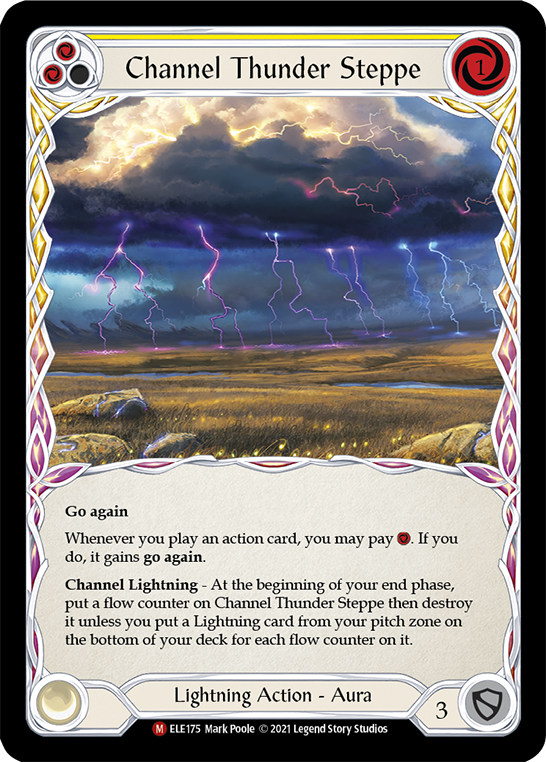 Channel Thunder Steppe [ELE175] (Tales of Aria)  1st Edition Rainbow Foil | Pegasus Games WI