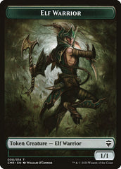 Elf Warrior // Thrull Double-Sided Token [Commander Legends Tokens] | Pegasus Games WI