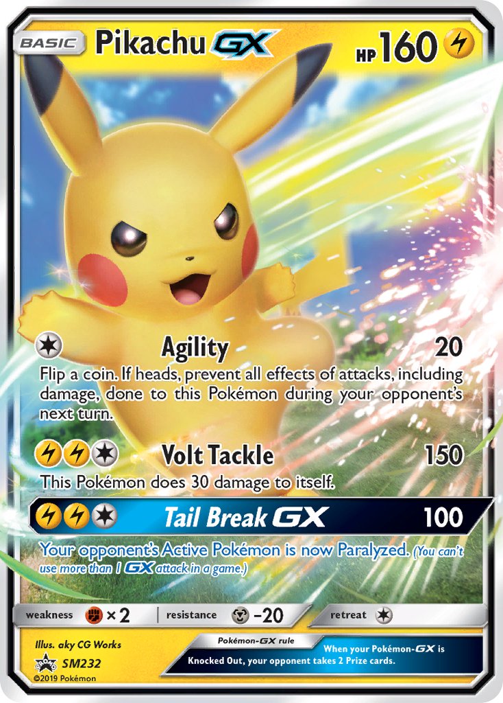 Pikachu GX (SM232) [Sun & Moon: Black Star Promos] | Pegasus Games WI
