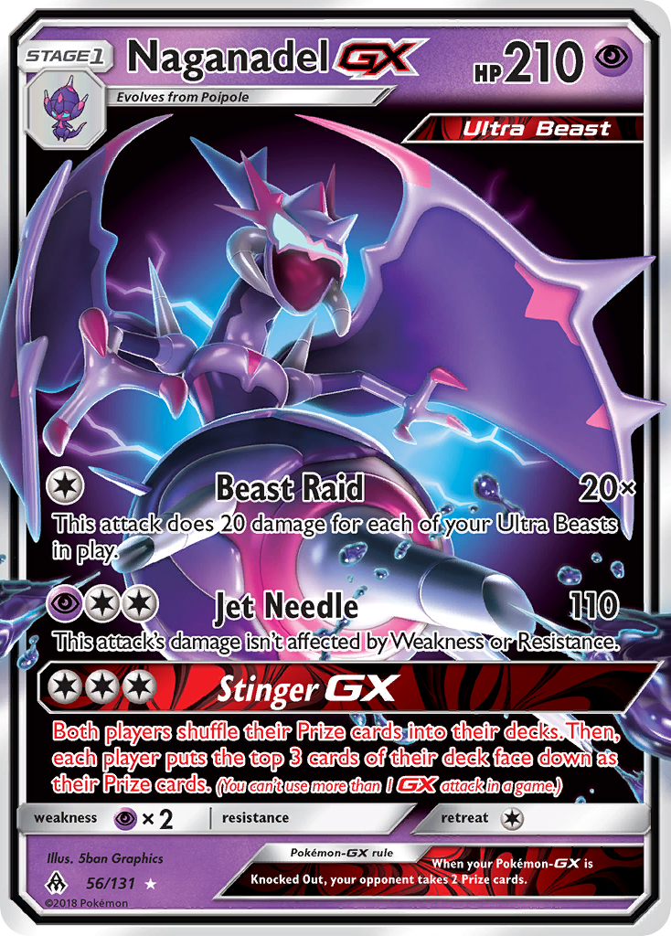 Naganadel GX (56/131) [Sun & Moon: Forbidden Light] | Pegasus Games WI