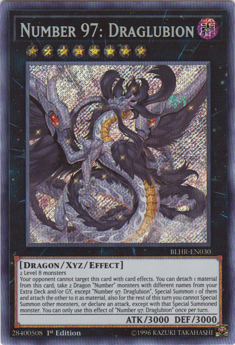 Number 97: Draglubion [BLHR-EN030] Secret Rare | Pegasus Games WI