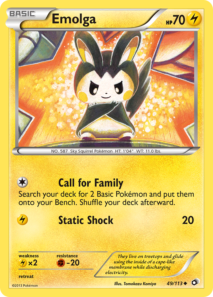 Emolga (49/113) [Black & White: Legendary Treasures] | Pegasus Games WI