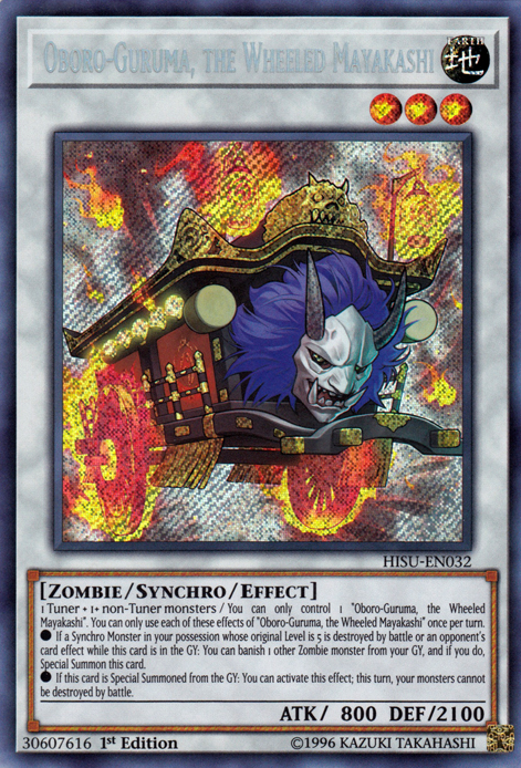 Oboro-Guruma, the Wheeled Mayakashi [HISU-EN032] Secret Rare | Pegasus Games WI