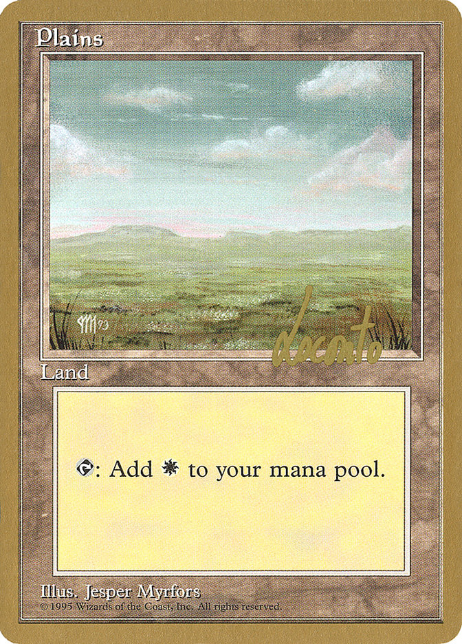 Plains (ml364) (Michael Loconto) [Pro Tour Collector Set] | Pegasus Games WI