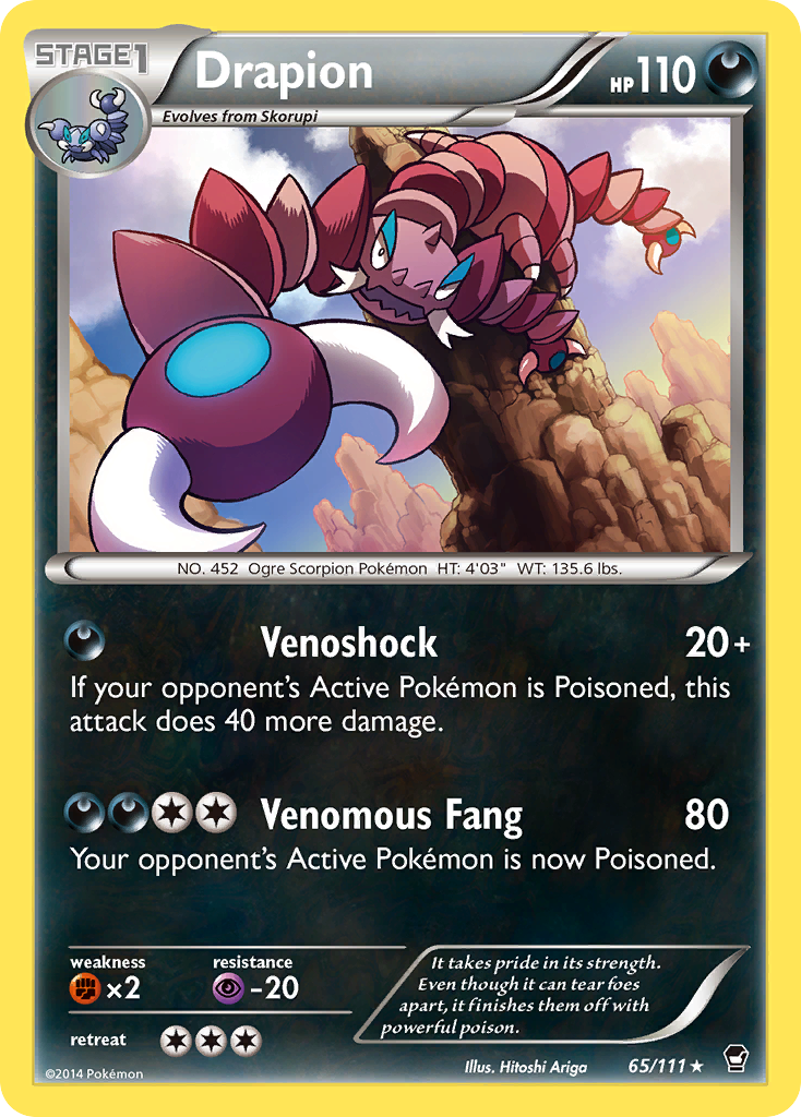 Drapion (65/111) [XY: Furious Fists] | Pegasus Games WI