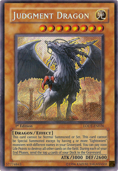Judgment Dragon [LODT-EN026] Secret Rare | Pegasus Games WI