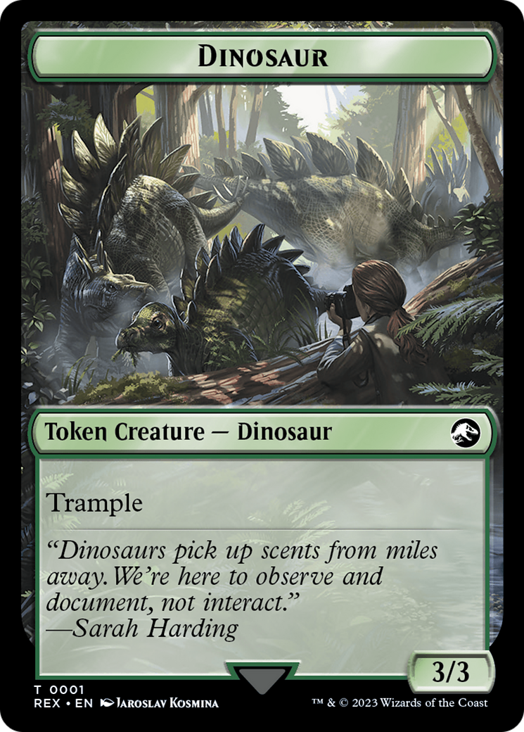 Treasure (0002) // Dinosaur (0001) Double-Sided Token [Jurassic World Collection Tokens] | Pegasus Games WI
