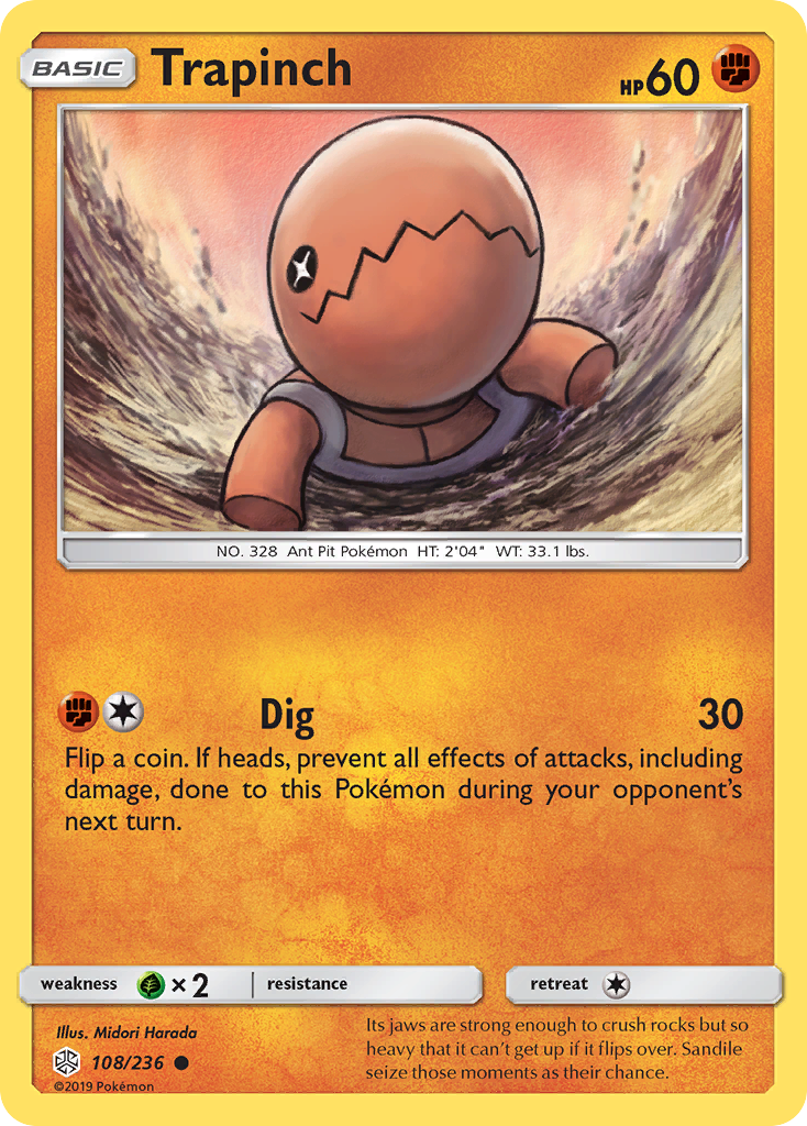 Trapinch (108/236) [Sun & Moon: Cosmic Eclipse] | Pegasus Games WI