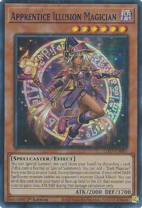 Apprentice Illusion Magician (Blue) [LDS3-EN087] Ultra Rare | Pegasus Games WI