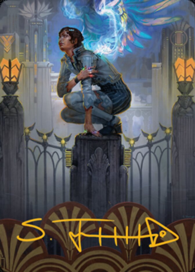 Giada, Font of Hope 2 Art Card (Gold-Stamped Signature) [Streets of New Capenna Art Series] | Pegasus Games WI