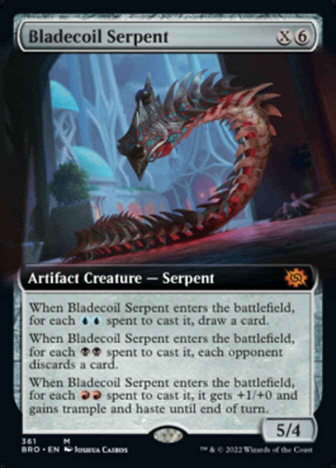 Bladecoil Serpent (Extended Art) [The Brothers' War] | Pegasus Games WI