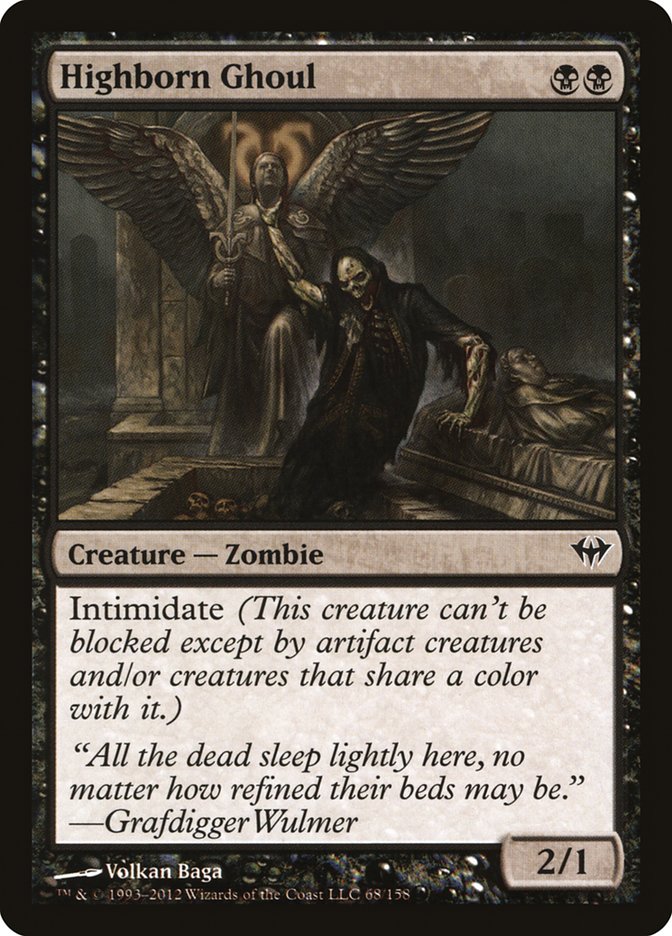Highborn Ghoul [Dark Ascension] | Pegasus Games WI