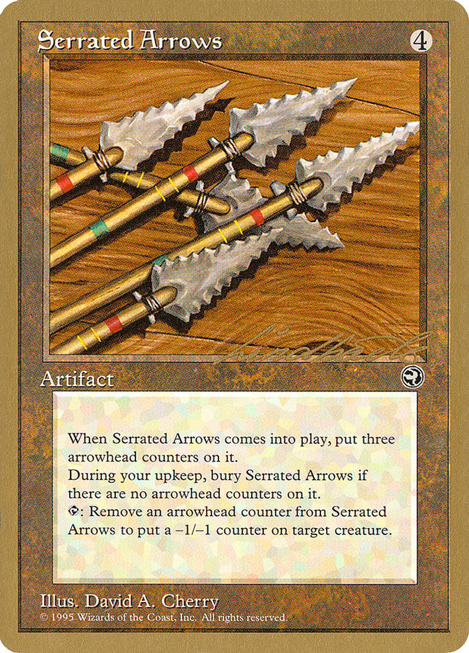 Serrated Arrows (Leon Lindback) [Pro Tour Collector Set] | Pegasus Games WI