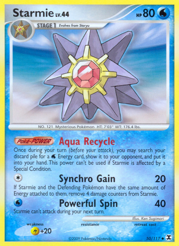 Starmie (50/111) [Platinum: Rising Rivals] | Pegasus Games WI