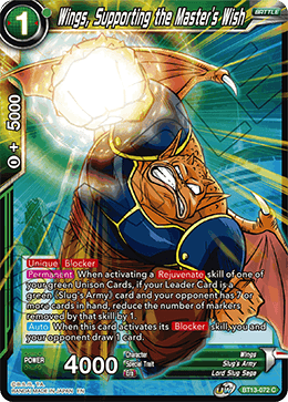 Wings, Supporting the Master's Wish (Common) [BT13-072] | Pegasus Games WI