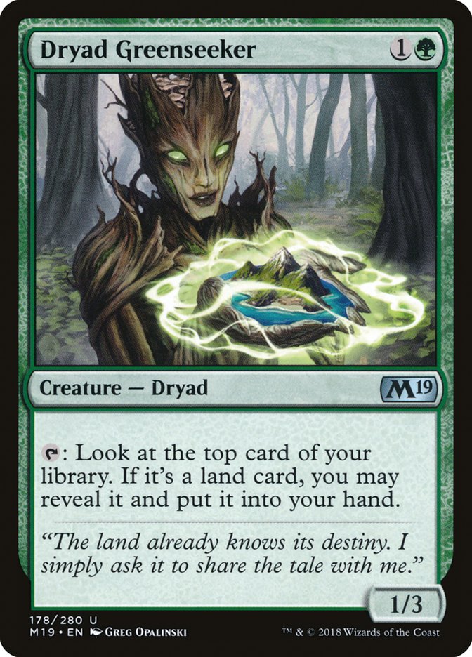 Dryad Greenseeker [Core Set 2019] | Pegasus Games WI