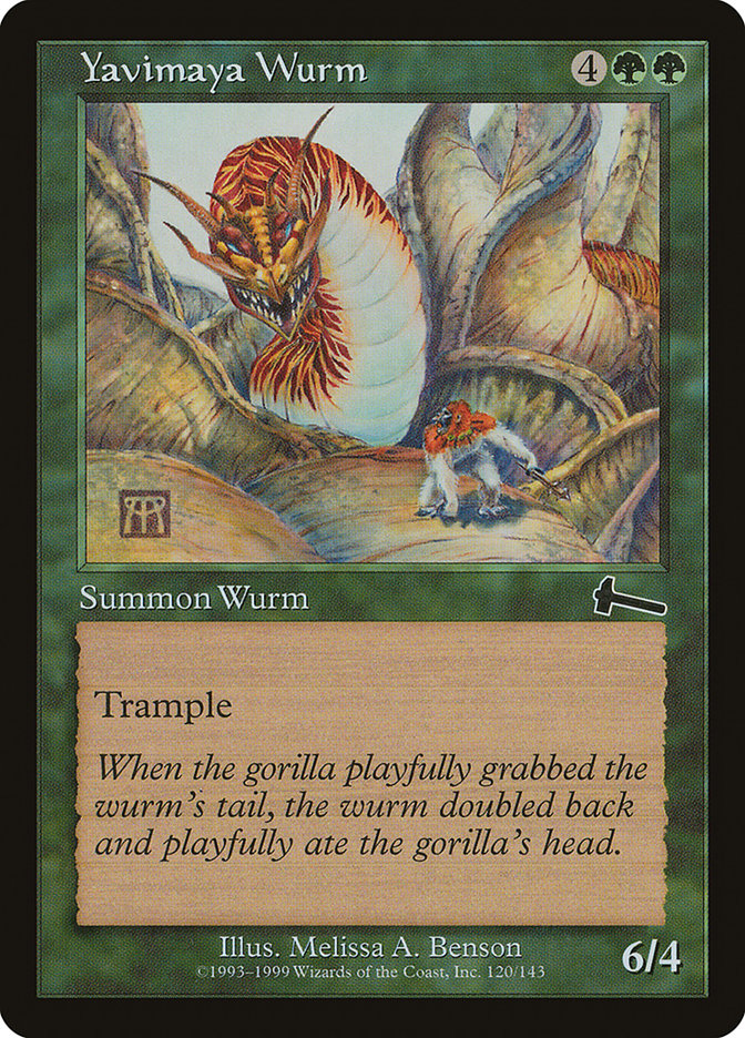 Yavimaya Wurm [Urza's Legacy] | Pegasus Games WI