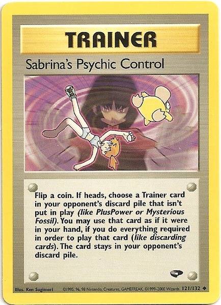 Sabrina's Psychic Control (121/132) [Gym Challenge Unlimited] | Pegasus Games WI