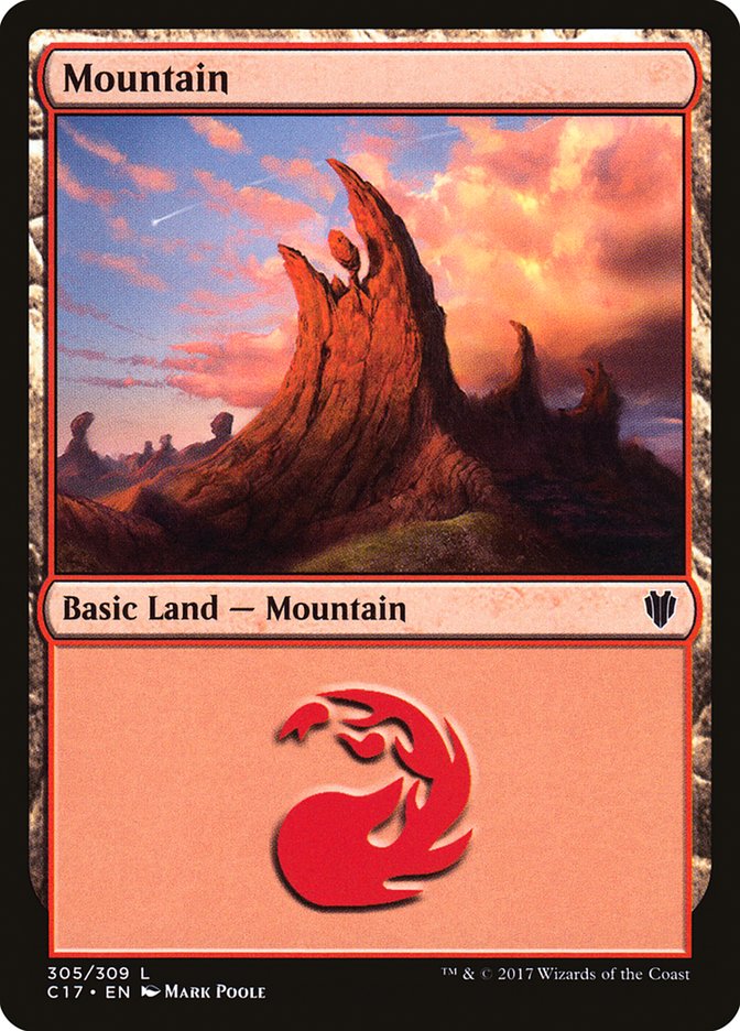 Mountain (305) [Commander 2017] | Pegasus Games WI