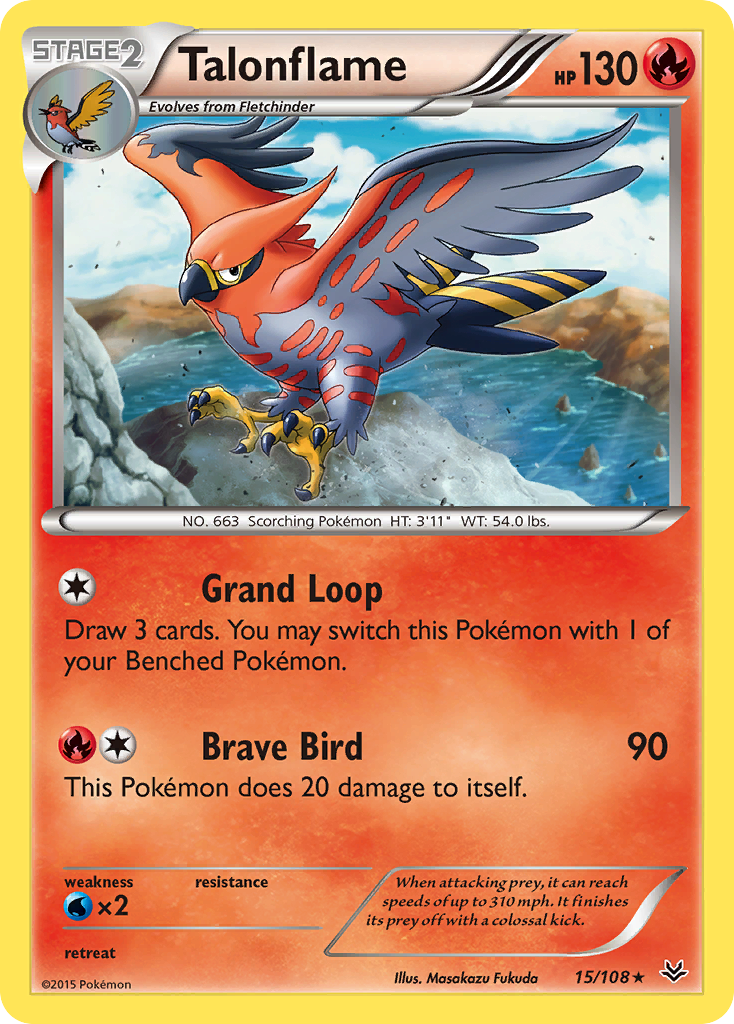 Talonflame (15/108) [XY: Roaring Skies] | Pegasus Games WI