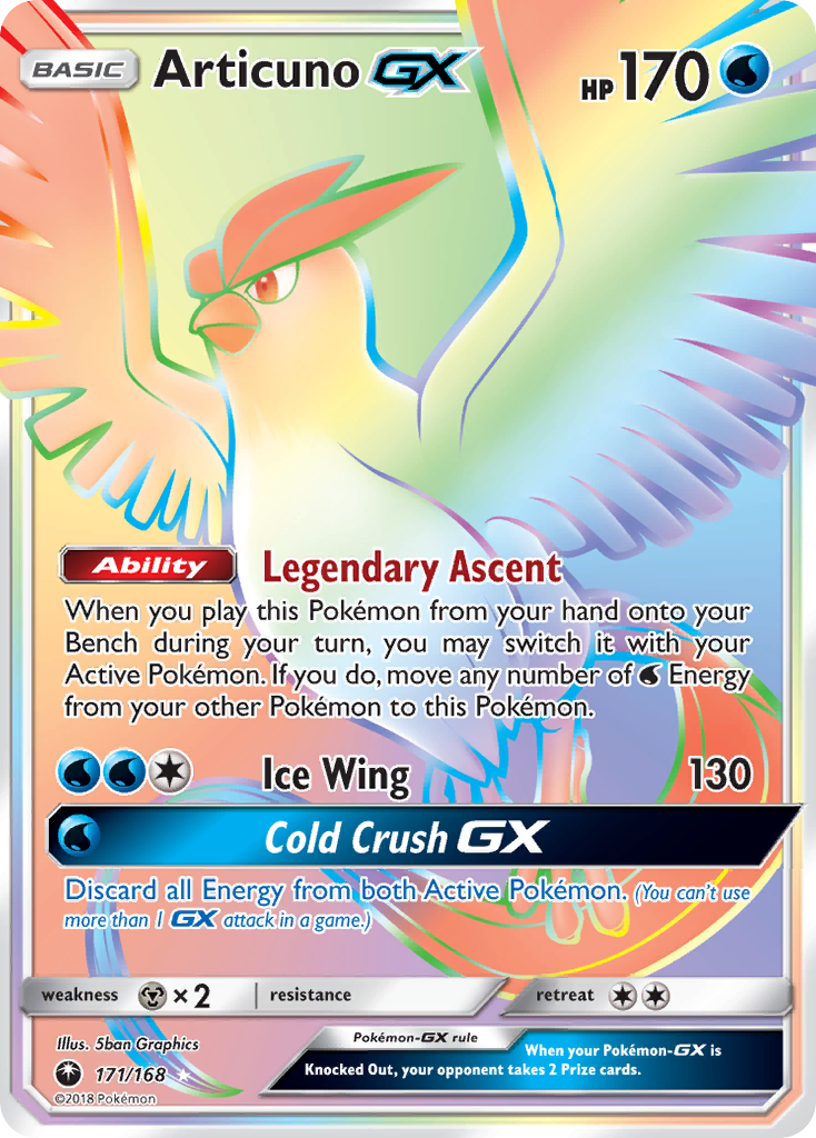 Articuno GX (171/168) [Sun & Moon: Celestial Storm] | Pegasus Games WI