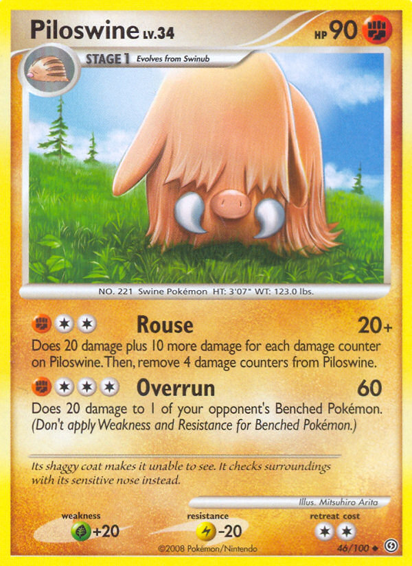 Piloswine (46/100) [Diamond & Pearl: Stormfront] | Pegasus Games WI