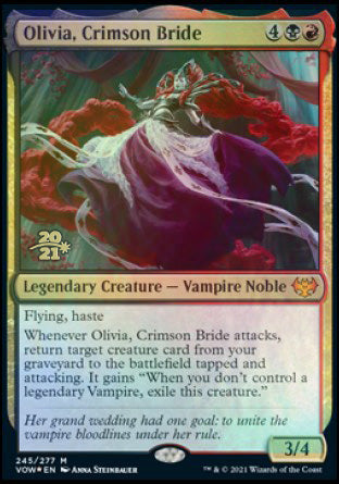 Olivia, Crimson Bride [Innistrad: Crimson Vow Prerelease Promos] | Pegasus Games WI