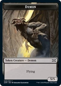 Demon // Marit Lage Double-Sided Token [Double Masters Tokens] | Pegasus Games WI