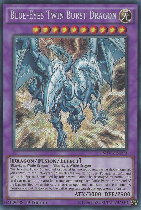 Blue-Eyes Twin Burst Dragon [SHVI-EN099] Secret Rare | Pegasus Games WI