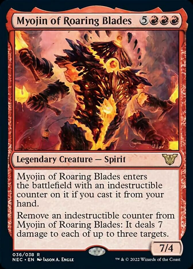 Myojin of Roaring Blades [Kamigawa: Neon Dynasty Commander] | Pegasus Games WI