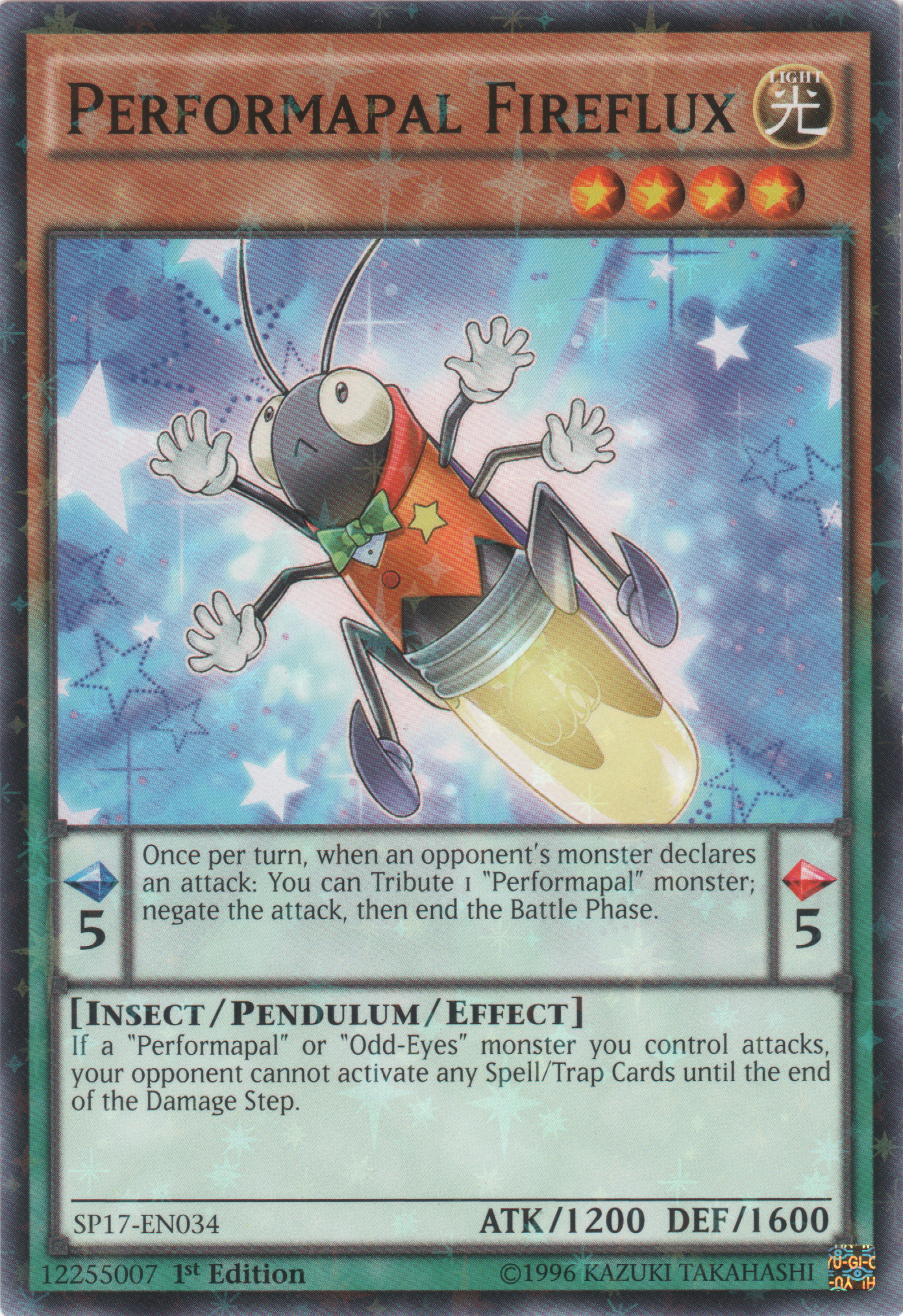 Performapal Fireflux (Starfoil) [SP17-EN034] Starfoil Rare | Pegasus Games WI