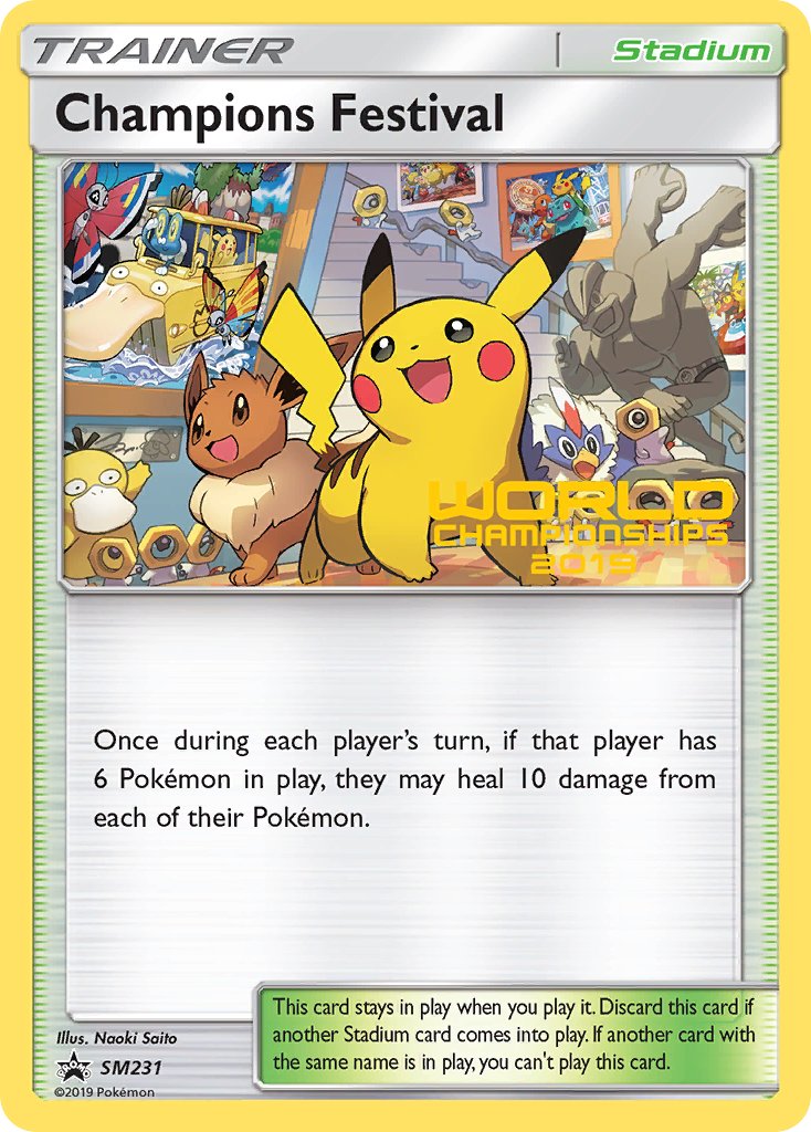 Champions Festival (SM231) (Quarter Finalist 2019) [Sun & Moon: Black Star Promos] | Pegasus Games WI