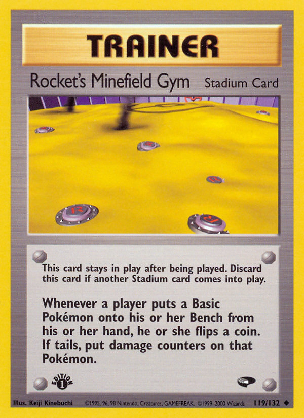 Rocket's Minefield Gym (119/132) [Gym Challenge 1st Edition] | Pegasus Games WI