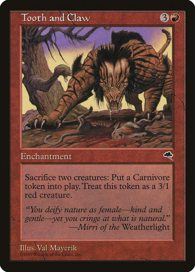 Tooth and Claw [Tempest] | Pegasus Games WI