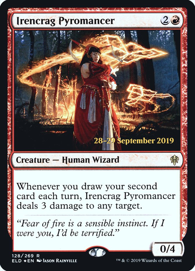 Irencrag Pyromancer [Throne of Eldraine Prerelease Promos] | Pegasus Games WI