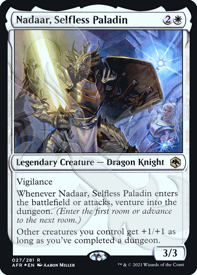 Nadaar, Selfless Paladin (Ampersand Promo) [Dungeons & Dragons: Adventures in the Forgotten Realms Promos] | Pegasus Games WI