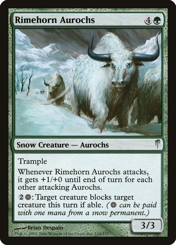 Rimehorn Aurochs [Coldsnap] | Pegasus Games WI