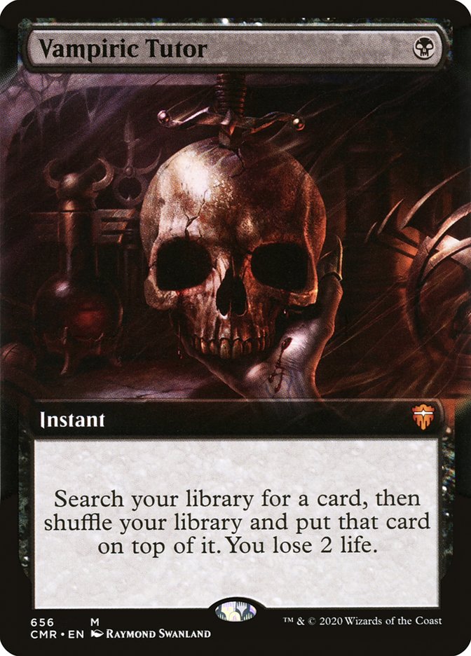 Vampiric Tutor (Extended Art) [Commander Legends] | Pegasus Games WI