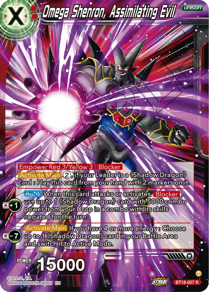 Omega Shenron, Assembling Evil (BT18-007) [Dawn of the Z-Legends] | Pegasus Games WI