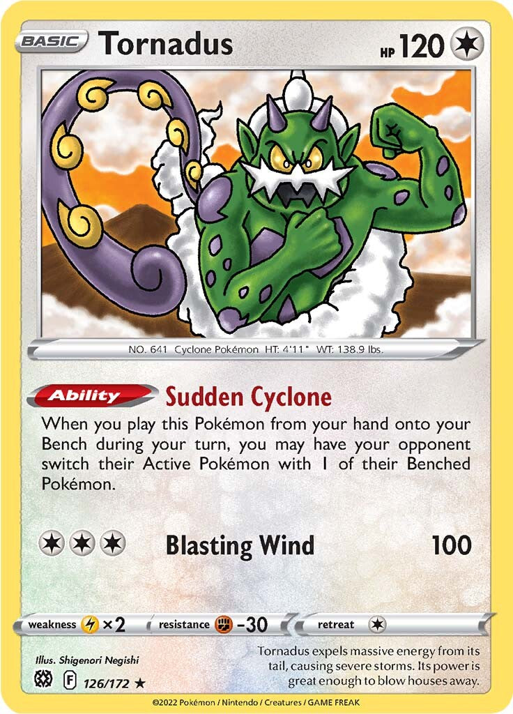 Tornadus (126/172) [Sword & Shield: Brilliant Stars] | Pegasus Games WI