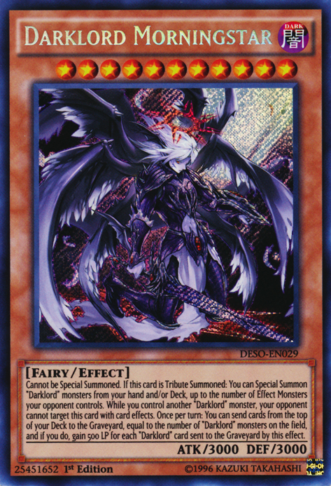 Darklord Morningstar [DESO-EN029] Secret Rare | Pegasus Games WI